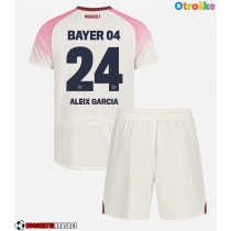 Otroške Nogometnih dresov Bayer Leverkusen Aleix Garcia #24 Gostujoči 2025-26 Kratki rokavi (+ hlače)